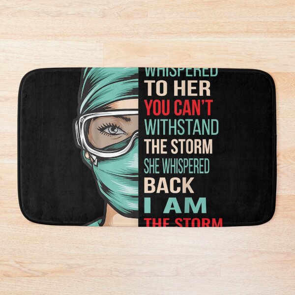 Item preview, Nurse ,RN,LP,ICU,ER,LVN,NP,CNS They Whispered To Her You Can't Withstand The Storm Nurse Educated Vaccinated Caffeinated Dedicated - Funny Nurse Gift designed and sold by codyemantai.