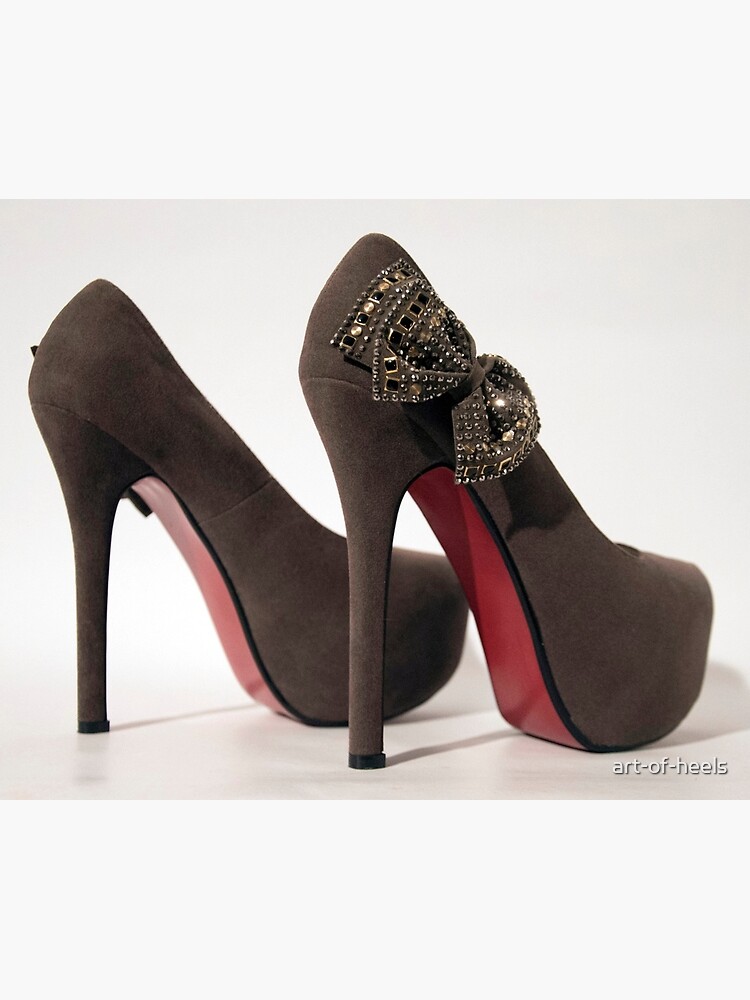 Brown red soled stilettos 1 by art-of-heels