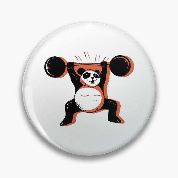 Item preview, Weightlifting weightlifter panda bear designed and sold by DerSenat.