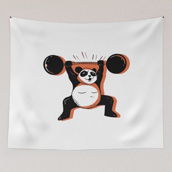 Item preview, Weightlifting weightlifter panda bear designed and sold by DerSenat.