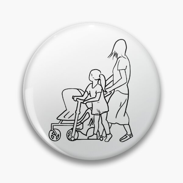Item preview, Girl on Scooter designed and sold by PrileyRileyArt.