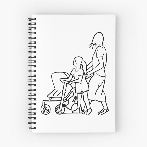 Item preview, Girl on Scooter designed and sold by PrileyRileyArt.