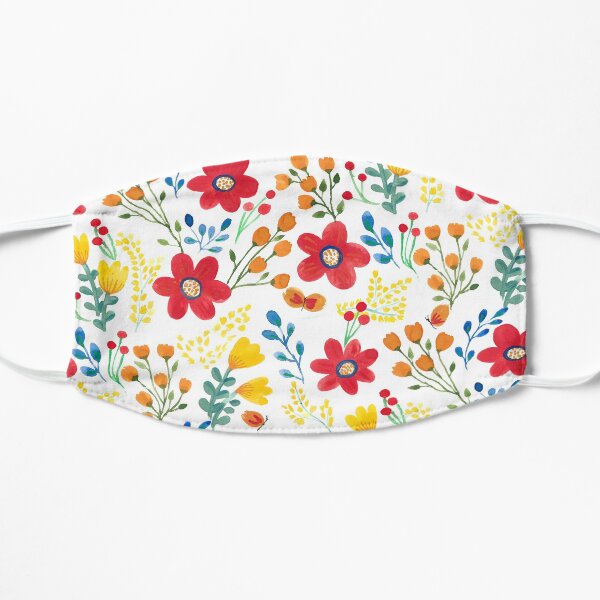 Summer flowers Flat Mask