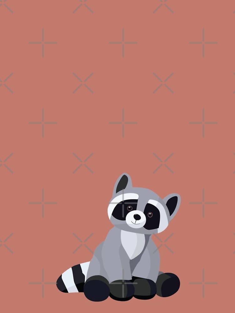 Thumbnail 4 of 4, iPhone Case, Cute Stuffed Toy Raccoon designed and sold by RobsArtThings.