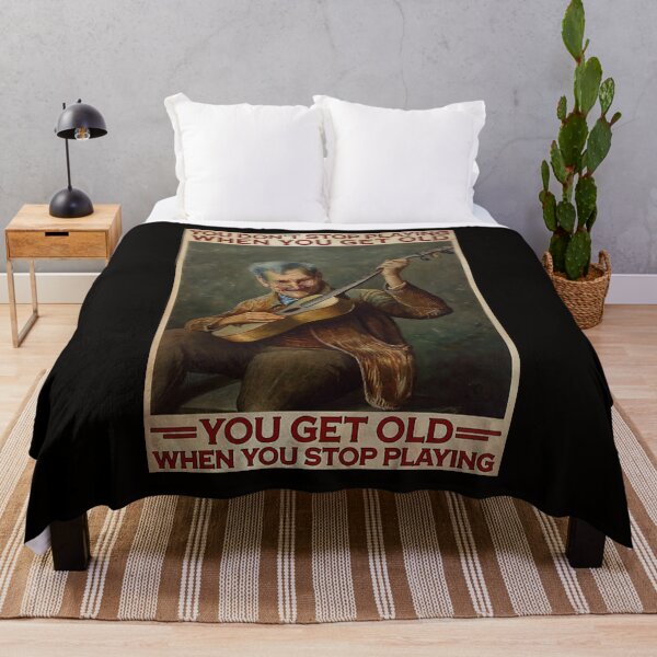 Item preview, You don't stop playing when you get old you get old when you stop playing guitar lover designed and sold by cevyl49.