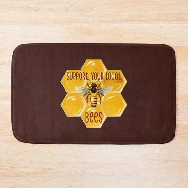 Item preview, Support Your Local Bees! (On Dk. Brown) designed and sold by PawsitiveMum.