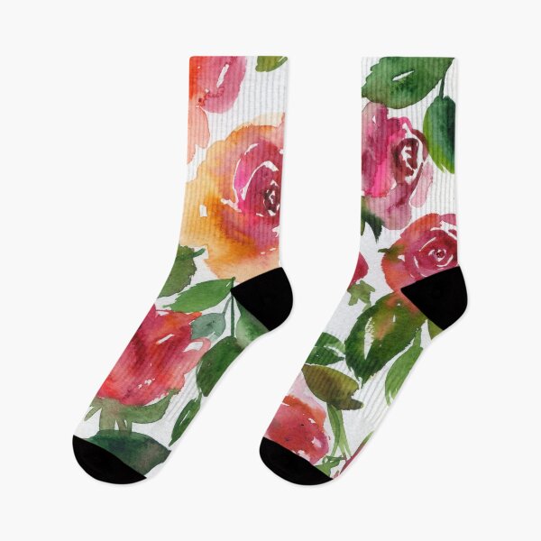 Item preview, roses and leaves /pink and peach designed and sold by kosarandrea.