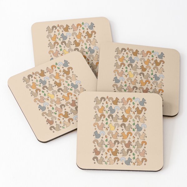 Item preview, Adorable Squirrel Pattern (light brown) designed and sold by Davey's Designs.