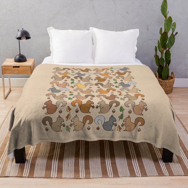 Item preview, Adorable Squirrel Pattern (light brown) designed and sold by Davey's Designs.