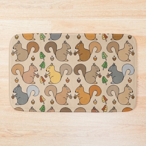 Item preview, Adorable Squirrel Pattern (light brown) designed and sold by Davey's Designs.