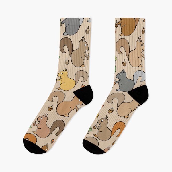 Item preview, Adorable Squirrel Pattern (light brown) designed and sold by Davey's Designs.