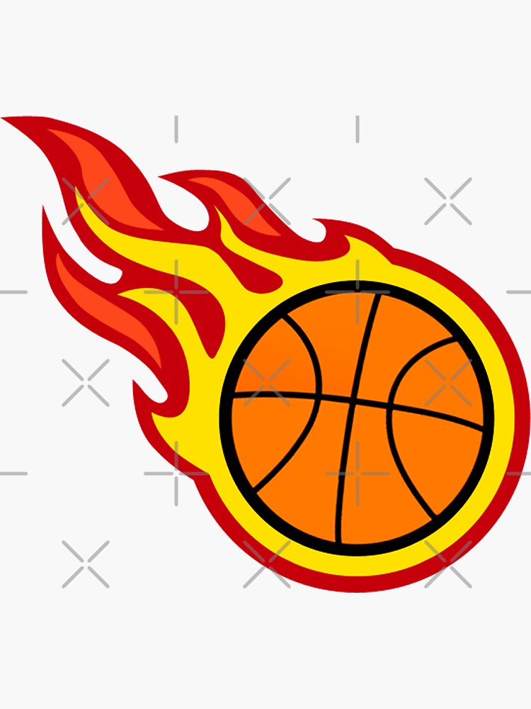 Basketball On Fire by Garaga