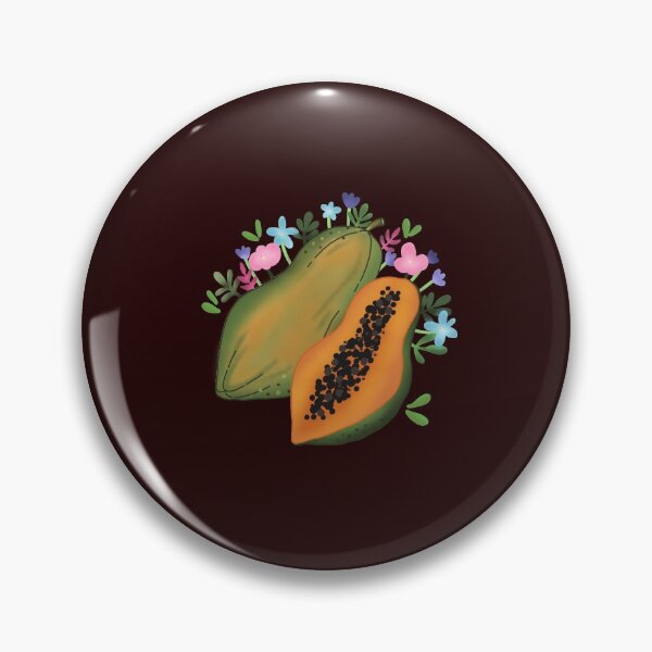 Item preview, Papaya Floral Art, Papayas and Flowers, Blooming Papayas, Fruit Design   designed and sold by Warenae.