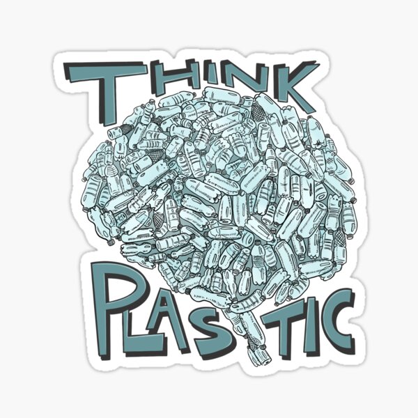 Think Plastic Sticker