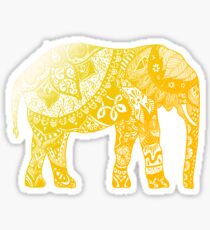 Yellow Elephant Sticker
