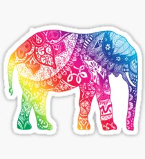 Rainbow Elephant Sticker