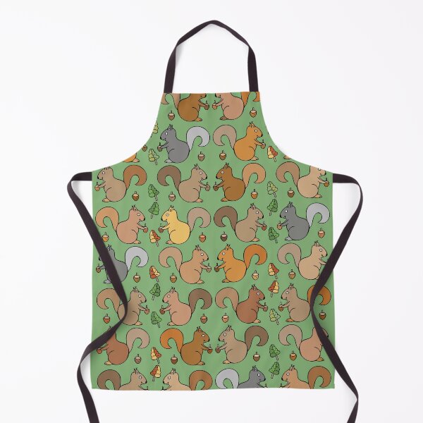 Item preview, Adorable Squirrel Pattern (green) designed and sold by Davey's Designs.