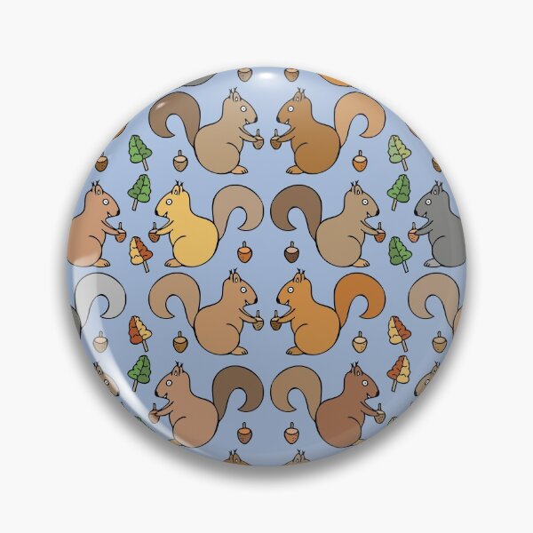 Item preview, Adorable Squirrel Pattern (light blue) designed and sold by Davey's Designs.