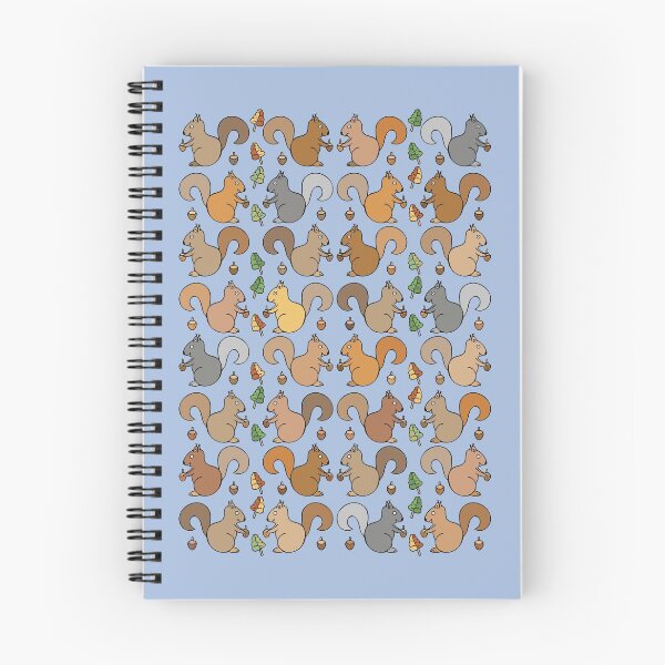 Item preview, Adorable Squirrel Pattern (light blue) designed and sold by Davey's Designs.