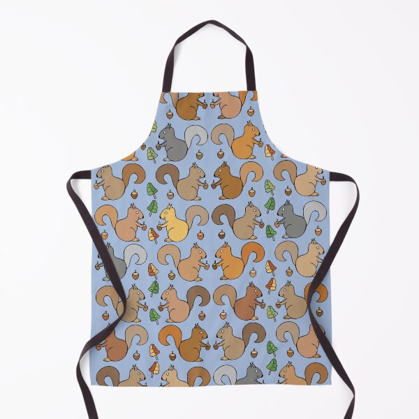 Item preview, Adorable Squirrel Pattern (light blue) designed and sold by Davey's Designs.