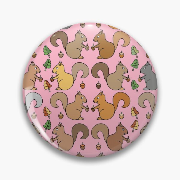 Item preview, Adorable Squirrel Pattern (pink) designed and sold by Davey's Designs.