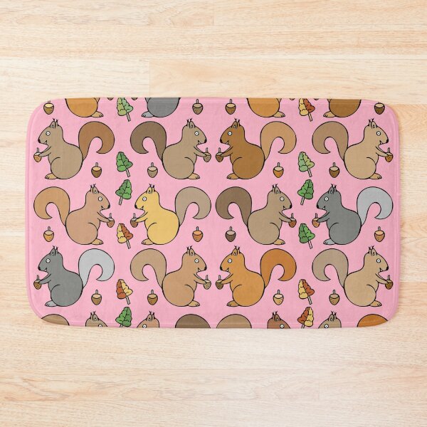 Item preview, Adorable Squirrel Pattern (pink) designed and sold by Davey's Designs.