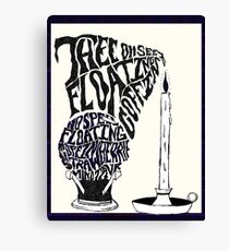 Thee oh Sees-floating coffin poster! Canvas Print
