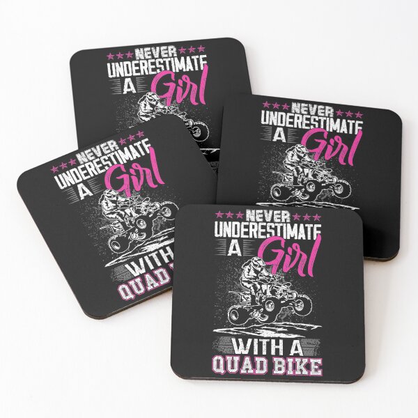 Item preview, Never Underestimate A Girl With A Quad Bike Four Wheeler Shirt designed and sold by jvtee.