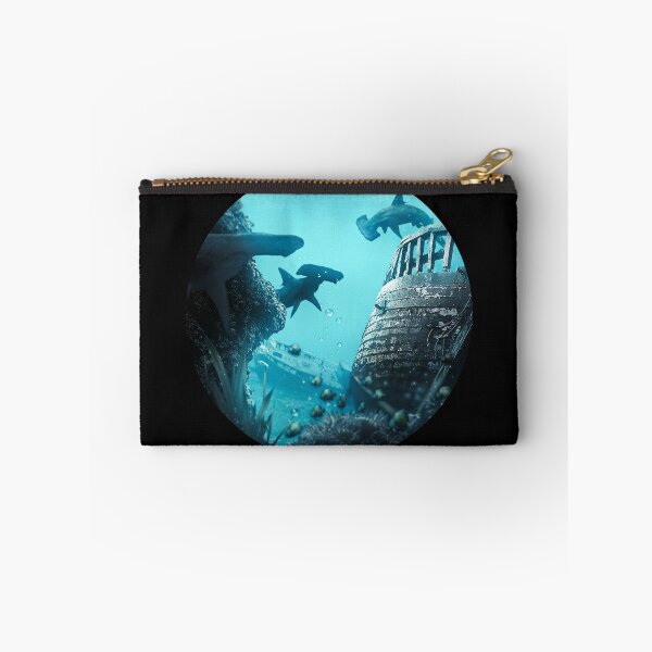 Item preview, Shipwreck Feeding Frenzy - Hammerhead Sharks designed and sold by sketchworks.