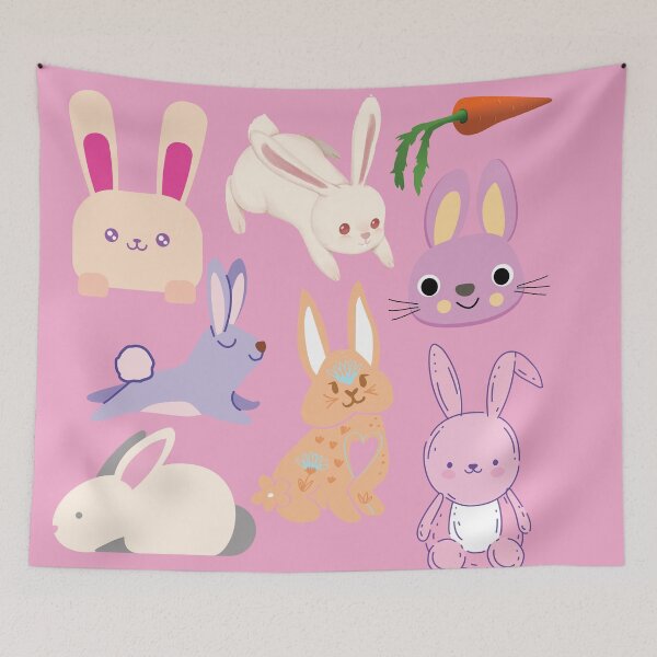Item preview, Cute Bunny Rabbit Loaf- cute baby floral bunny. designed and sold by Rajpramanik.