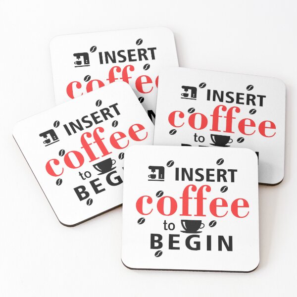 Item preview, Insert Coffee To Begin - For Coffee Lovers Classic T-Shirt designed and sold by lady-fiona.