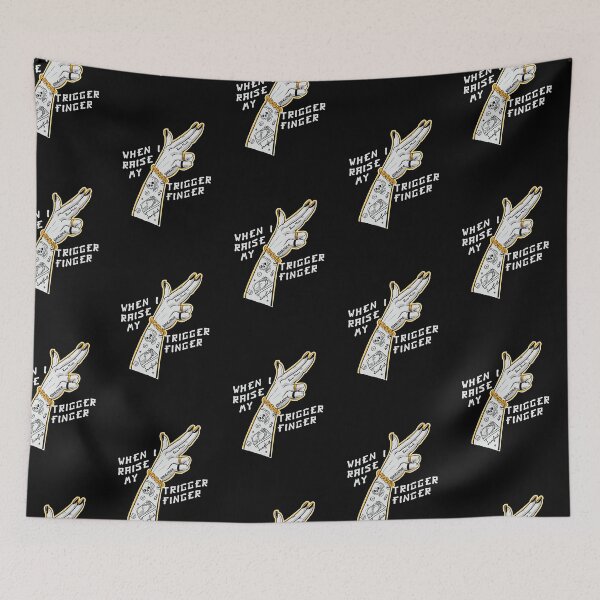 Item preview, When I Raise My Trigger Finger - Original Junglist Black Edition designed and sold by WULFLAND ARTS.