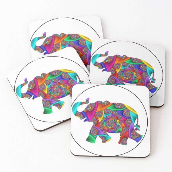 Item preview, Colorful  animated elephant  design designed and sold by Moussa  Sussi.