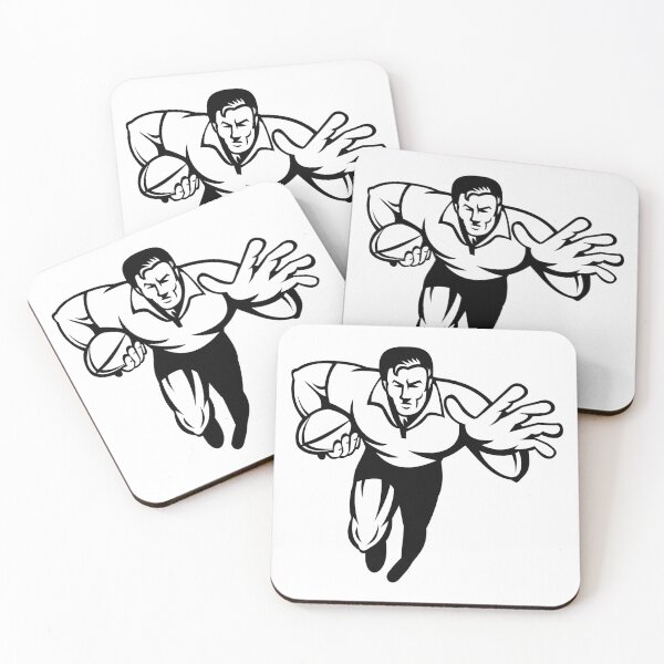Item preview, Rugby Line Art Minimalist Design designed and sold by Salukeart.