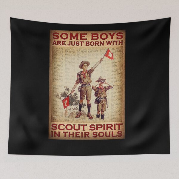 Item preview, Some boys are just born with scout spirit in their souls designed and sold by Cooper73.