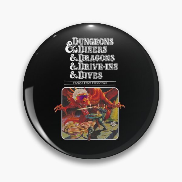 Item preview, Dungeons Diners Dragons Drive Ins Dives Escape from Flavortown designed and sold by HarveyNader.
