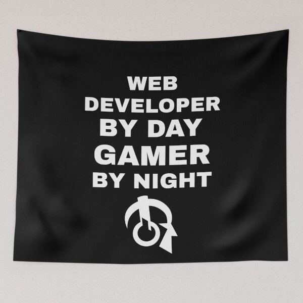 Artikelvorschau, Webentwickler bei Tag Spieler bei Nacht entworfen und verkauft von Superhero Gear.