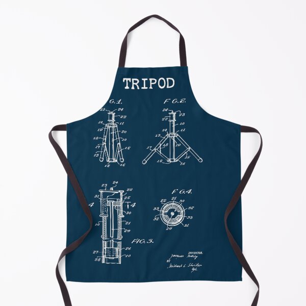 Item preview, Vintage Tripod Patent blueprint design designed and sold by BRU Design.
