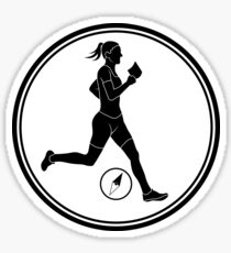 Womens Orienteering Sticker