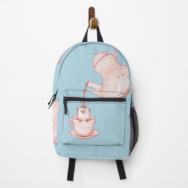 Item preview, Cat in a tea mug with teapot pouring tea designed and sold by Denise, Denisn't.