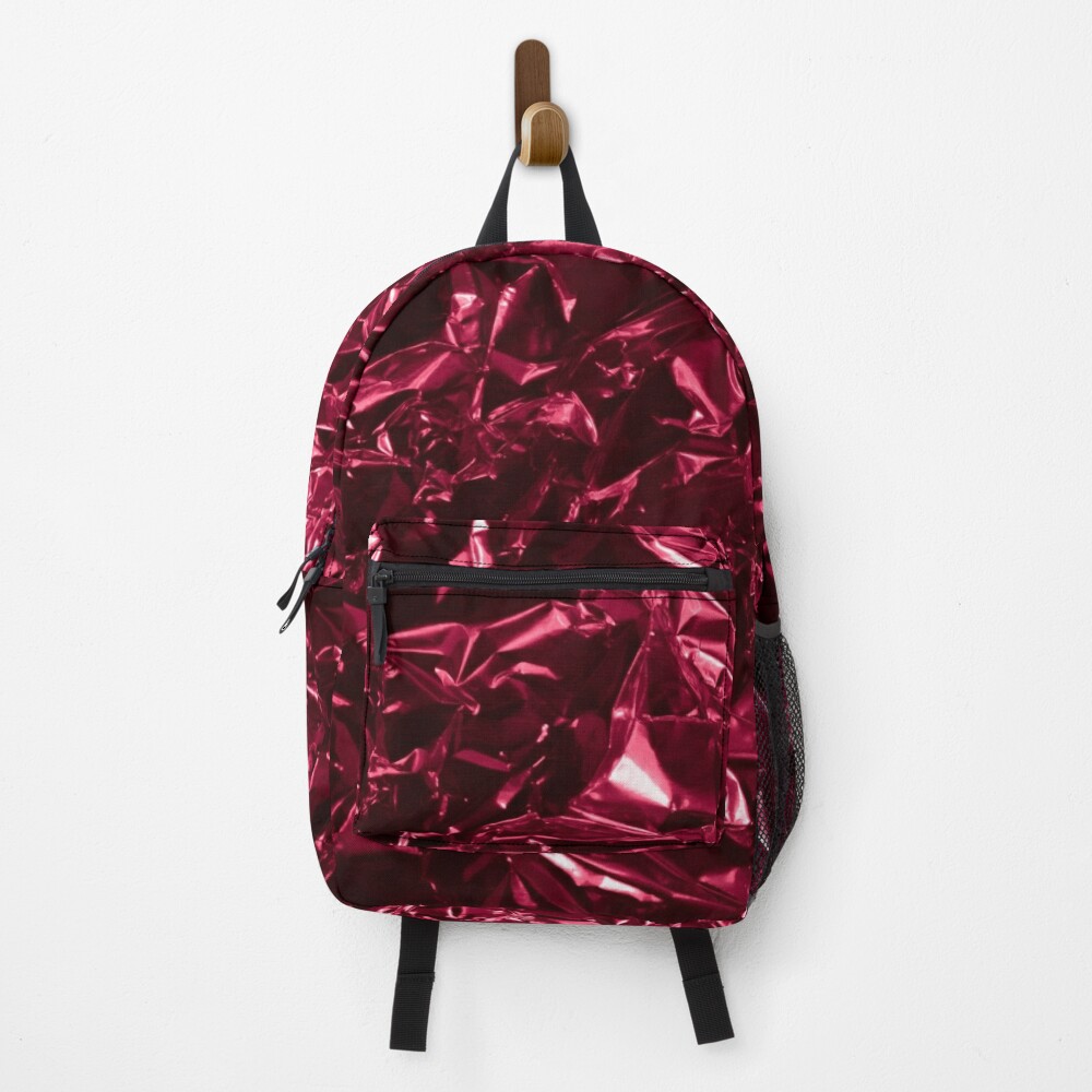 glamour 008 rote glitzernde Folie Rucksack