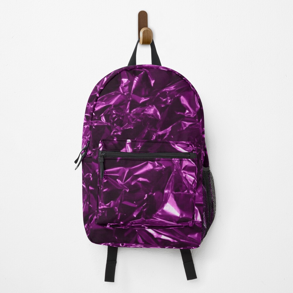 glamour 008 violette glitzernde Folie Rucksack