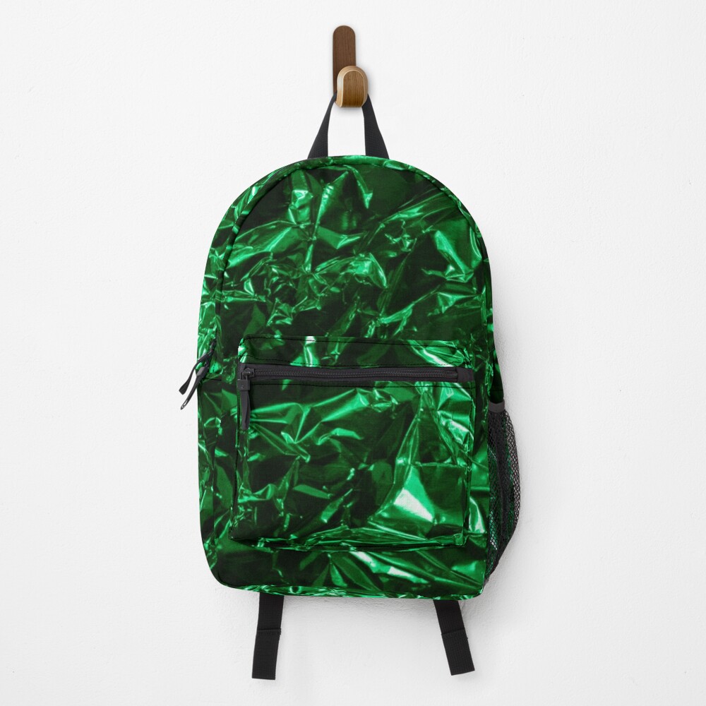 glamour 008 grüne glitzernde Folie Rucksack