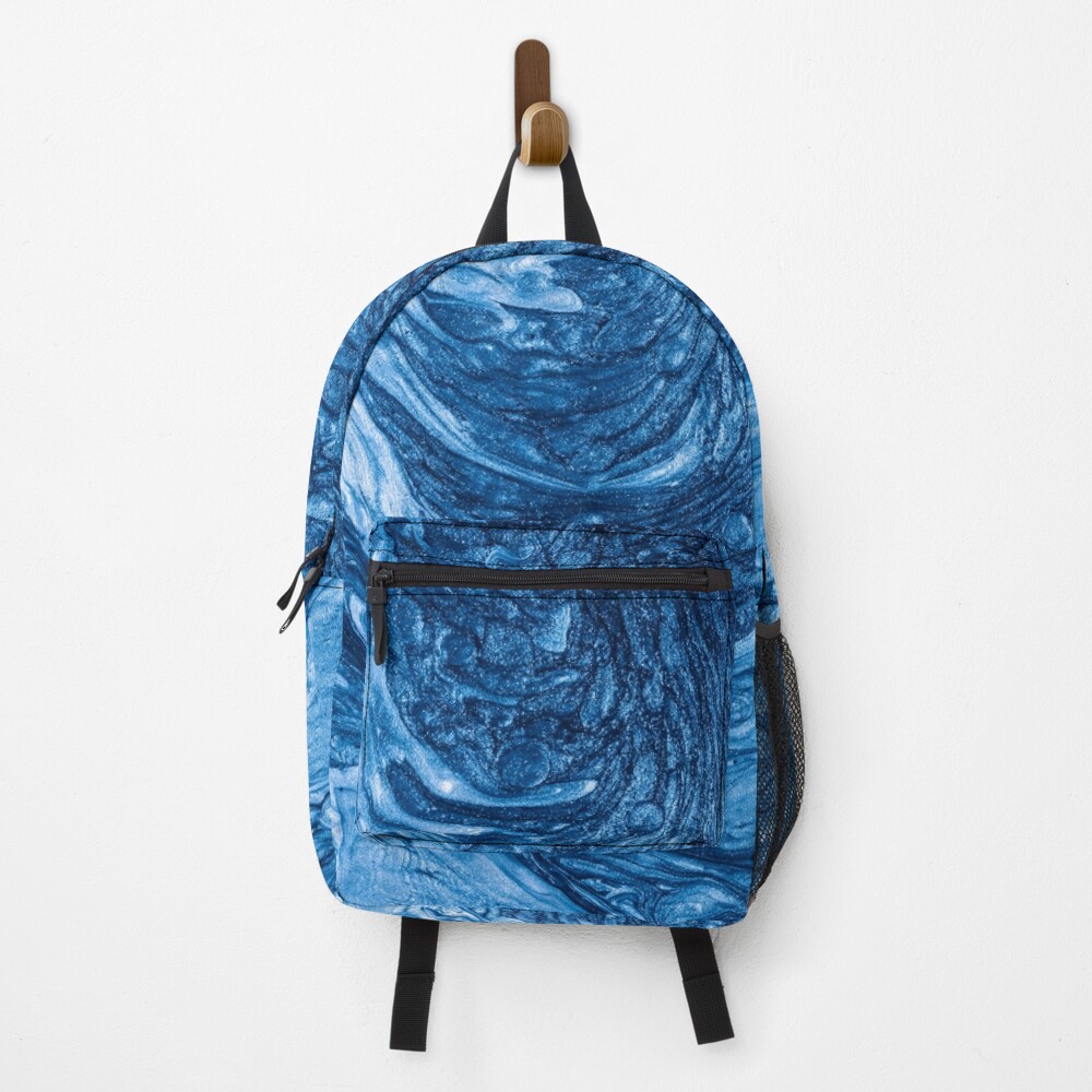 glamour 007 flüssige blaue Farben Rucksack