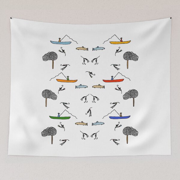 Item preview, Colorful Fly Fishing Pattern designed and sold by Davey's Designs.