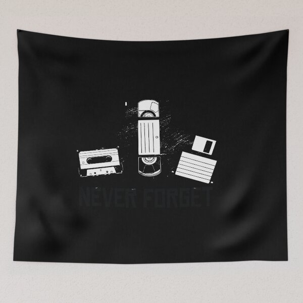 Item preview, Never forget - Funny vintage nerd tees. designed and sold by PrintPress.