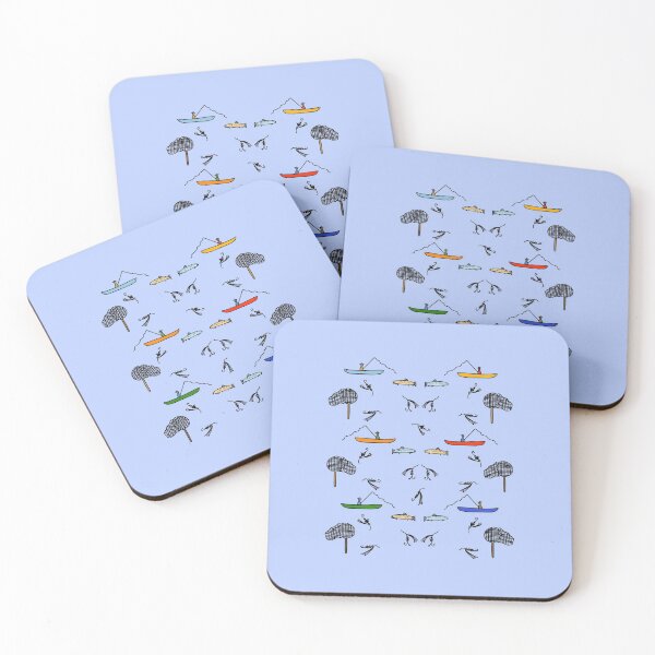 Item preview, Colorful Fly Fishing Pattern (blue) designed and sold by Davey's Designs.