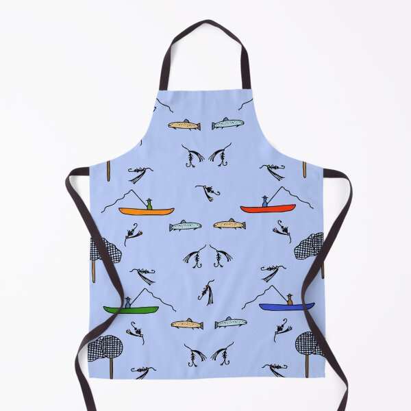 Item preview, Colorful Fly Fishing Pattern (blue) designed and sold by Davey's Designs.