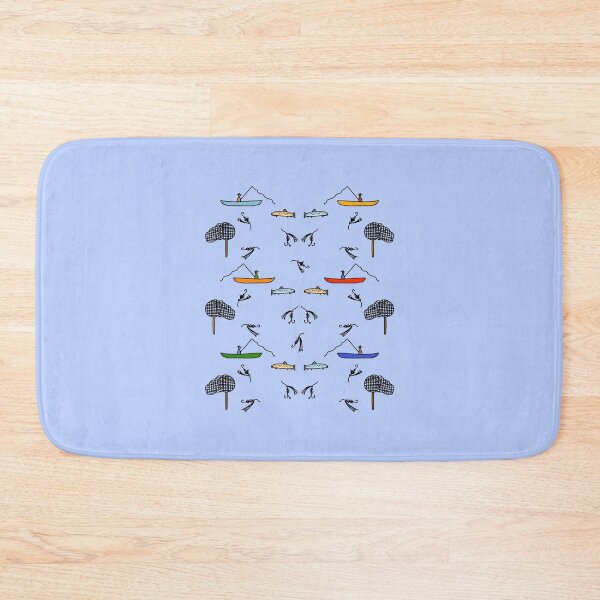 Item preview, Colorful Fly Fishing Pattern (blue) designed and sold by Davey's Designs.