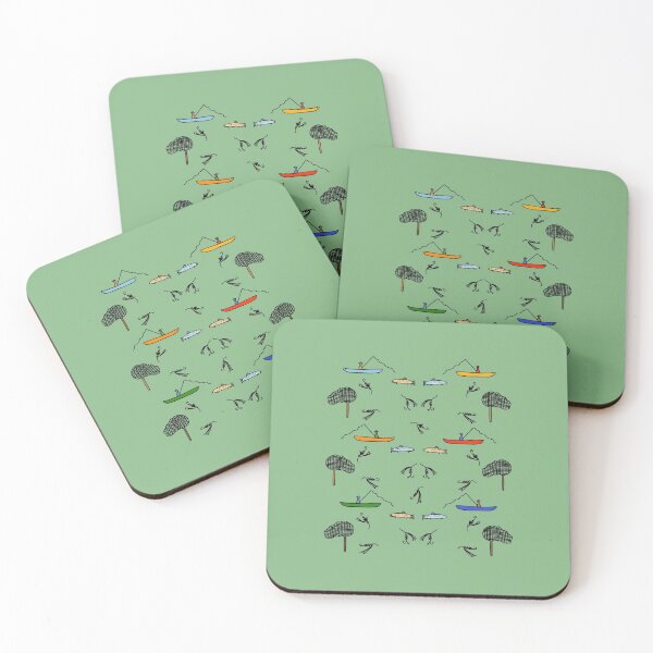Item preview, Colorful Fly Fishing Pattern (green) designed and sold by Davey's Designs.